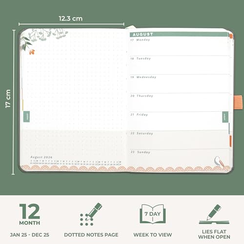 Boxclever Press Everyday 2026 Diary A5 Week to View runs Jan - Dec'26. Luxury Diary 2026 & Notebook In One! Stunning A5 2026 week to view