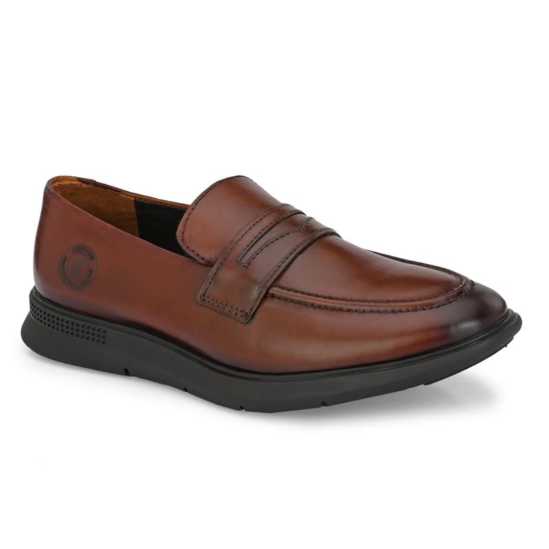 Image of Legwork Men's Leather Loafer Shoes for Men and Boys