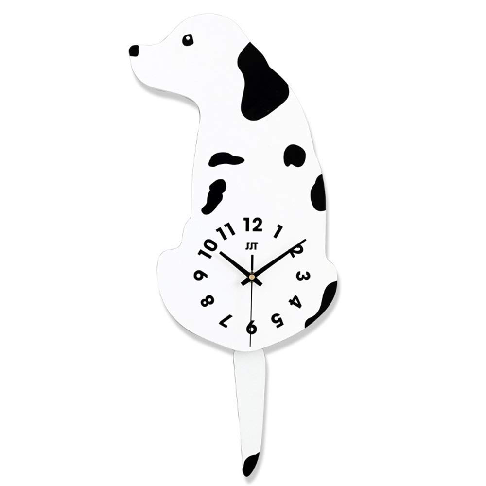 Horloge murale mode européenne dalmatiens pour décoration intérieure