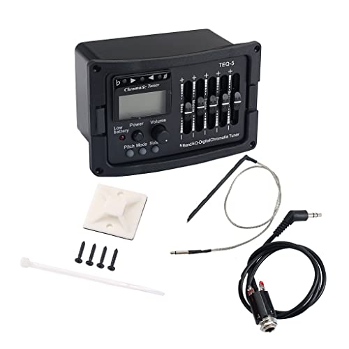 5-Band Acoustic Guitar Preamp & Digital Tuner