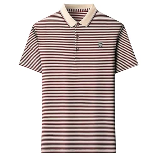 Polo manches courtes homme avec lettre brodée : l'élégance du t-shirt à rayures