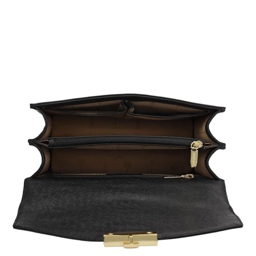 Image of Da Milano Leather Shoulder Bag for Women (00349D-OL)