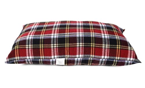 Image of 100% Natural Cotton Fabric Hosiery Medium Hard 100% Cotton Bed Pillow for Real Perfect Neck Support 18 inch x 28 inch - Set of 2