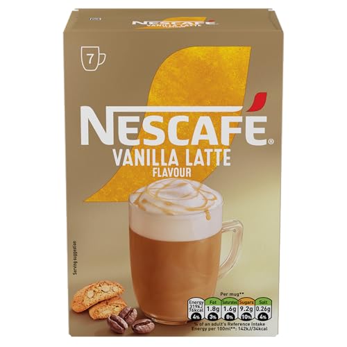Image of NESCAFE Vanilla Latte Instant Coffee 7 x 18.5g Sachets