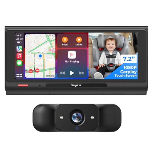 Babyvue BV7 7.2" Baby Car Camera with Carplay Split Screen