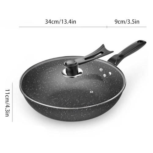 Wok con tapa, antiadherente y resistente a rayones miniatura 4