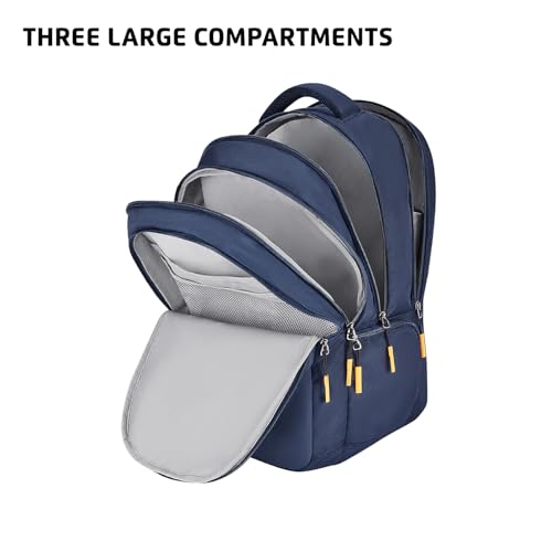 Image of Safari 38L Printed Laptop Backpack with Raincover, 4 Compartments, Bottle Holder, Organizer, School & College Bag for Boys and Girls, Office & Travel Bag for Men and Women