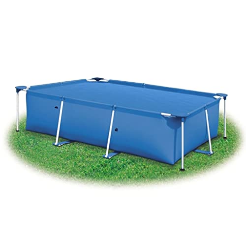 Tidyard 177 x 87 Inch Rectangle Above Ground Pool Cover and Lightweight & Easy to Install PE Blue Tidyard 177 x 87 Inch Rectangle Above Ground Pool Cover and Lightweight & Easy to Install PE Blue