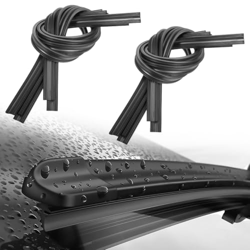 8 Piezas Gomas de Limpiaparabrisas de Repuesto, Recambios de escobilla de limpiaparabrisas, goma limpiaparabrisas universal, Recambio para Automóviles Delanteros, compatible con todos los