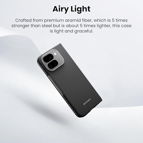 pitaka for Pixel 9 Pro Fold Case, Slim & Light Case for Pixel 9 Pro Fold with a Caseless Touch Feeling, 600D Aramid Fiber Made