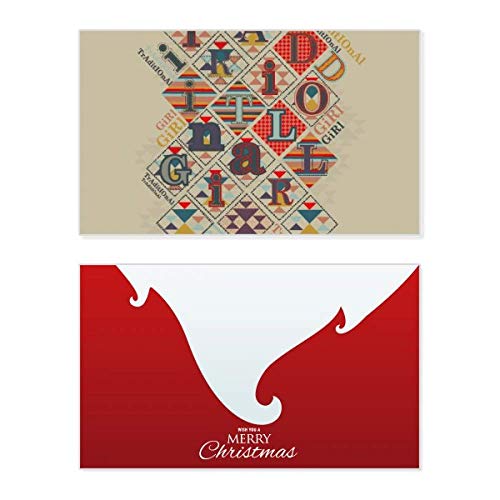 Ustensiles de jeu de cartes jetons avec carte de Noël vintage message rétro