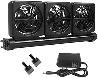 Petzilla Aquarium Chiller, Fish Tank Cooling Fan System for Salt Fresh Water (3-Fan)