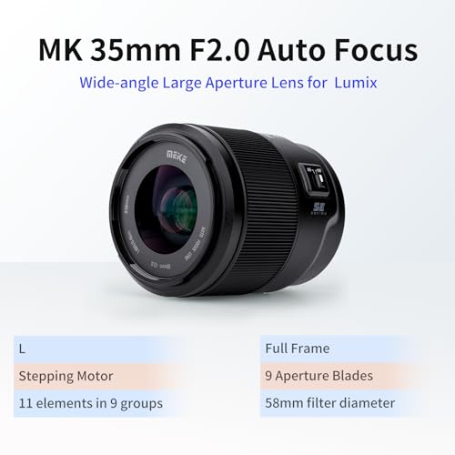 Image of Meike 35mm F2.0 Full-Frame Lens for Panasonic Lumix Sigma Leica L Mount