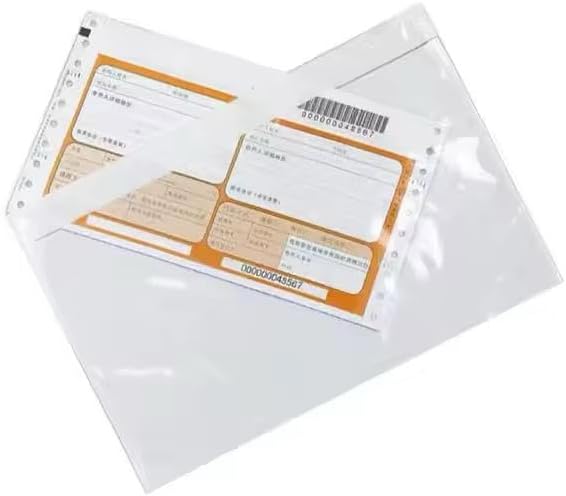 DL Plain Enclosed Wallets | 235mm x 132mm | Clear Front, Self-Adhesive Packing List Envelopes for Shipping & Parcels | (200)