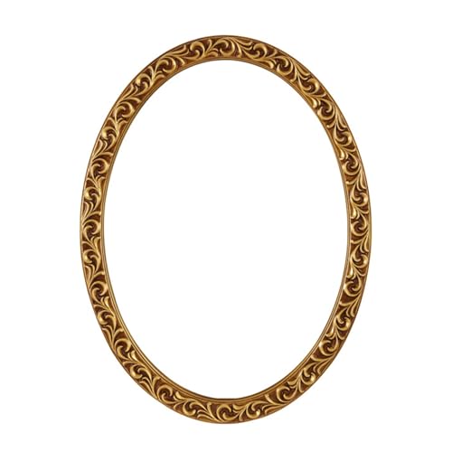 Miroir décoratif ovale pour salle de bain vintage et chambre style ferme