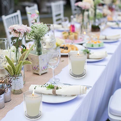 ivory votive candles bulk for wedding party holiday and home decoration 12 packs 18oz unscented candles with 12 hours burn time