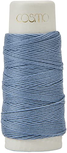 LECIEN Cosmo Hidamari Sashiko Hilo Sólido 30 Metros Azul Ruso miniatura 1