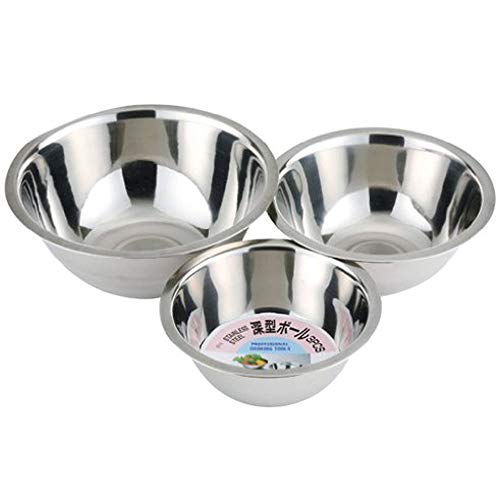 Kai Stainless Steel Bowl 3pcs Set (18cm, 21cm, 24cm) DZ-0354