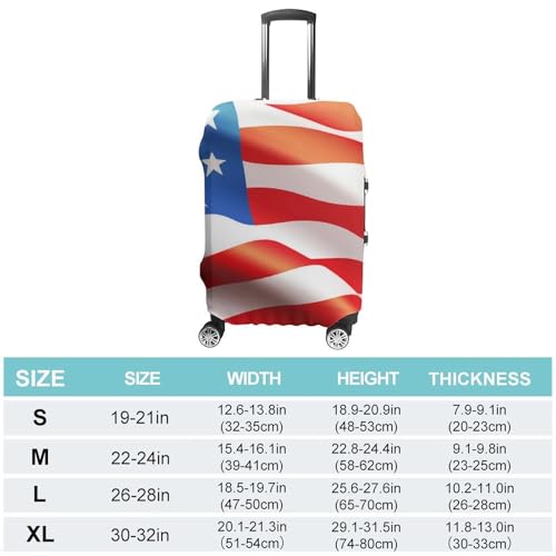 Carry On Luggage Cover Red Blue White American Flag (68) Anti Scratch Travel Luggage Cover Suitcase Protector Suitcase Covers2