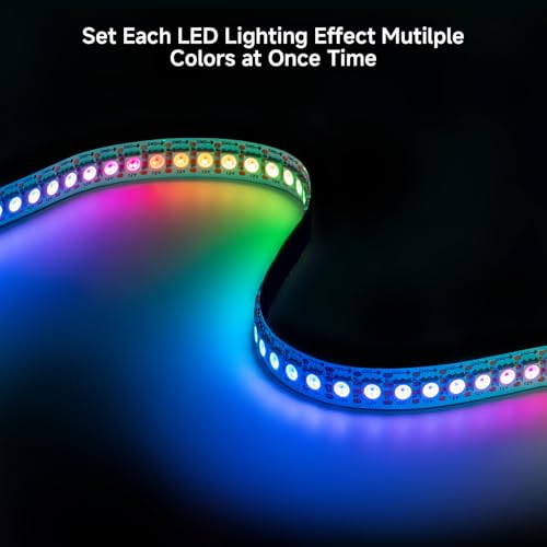 Tira LED WS2815 SEZO 16.4 ft 300 LEDs RGB Flexible miniatura 7