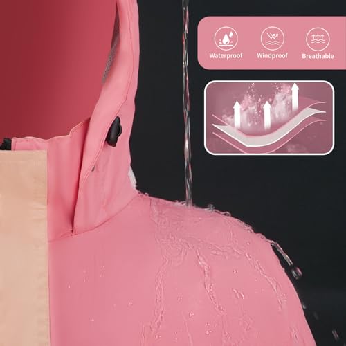 Rain Suit for Women, Waterproof Rain Jacket & Trouser with Reflective Srtip, Rain Gear for All-Sport Anti-storm4