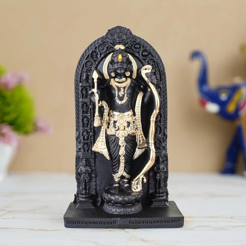 TIED RIBBONS Ram Lala Idol | Resin, 3.8 Inch | Ram Lala Statue Ayodhya | Ram Lala Murti for Car Dashboard, Pooja Room, Mandir, Temple, Home Decor, Religious Gift | Indian God Idols for Car Dashboard - Image 5