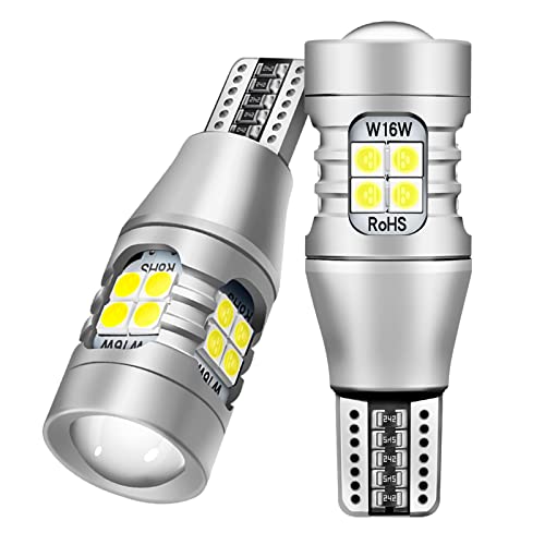 GJTIANXK 912 921 LED Bulbs for Backup Reverse Lights Canbus Error Free 906 922 T15 W16W LED Bulbs Extremely Super Bright 6000K Xenon White (Pack of 2)