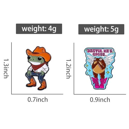 Image of Cute Enamel Pins Cartoon Lapel Pin Brooch Badge for Backpack Jackets Funny Tiger Pins for Gift Anime Enamel Pin for Clothing Hat Decoration