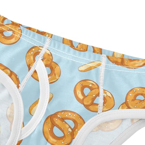 Wusikd Blue Bread Boys' Underwear Cotton Boys Briefs Soft Toddler Underwear 2T4