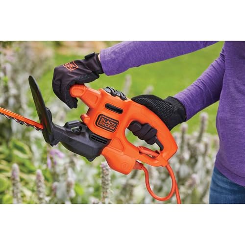 BLACK+DECKER Electric Hedge Trimmer, 16-Inch 3.0 Amp Compact Corded Power Hedge Trimmer (BEHT100) - image 8