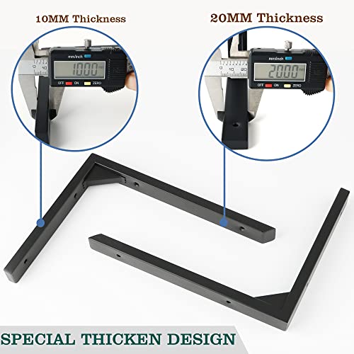 Mooche 4PCS Heavy Duty Shelf Brackets 8 inch - Image 4