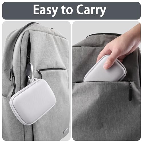 Khanka Etui Kompatibel mit PLAUD Note Pro/PLAUD Note KI Digitales Diktiergerät,Tasche Tragbare Aufbewahrungstasche für PLAUD Note Pro/PLAUD Note KI Audiorecorder mit Karabinerclip,nur Etui