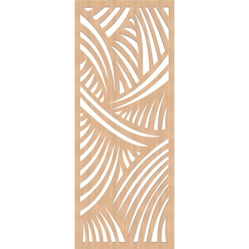Image of 15 3 /8 inchW x 39 3 /8 inchH x 3 /8 inchT Chester Decorative Fretwork Wood Wall Panels, Hickory