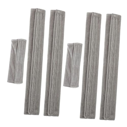 LALAFINA 6 piezas Cubiertas Antideslizantes para Tiradores de Nevera y Horno Gris Protección contra Manchas de Aceite y Agua para Manillas de Electrodomésticos de Cocina