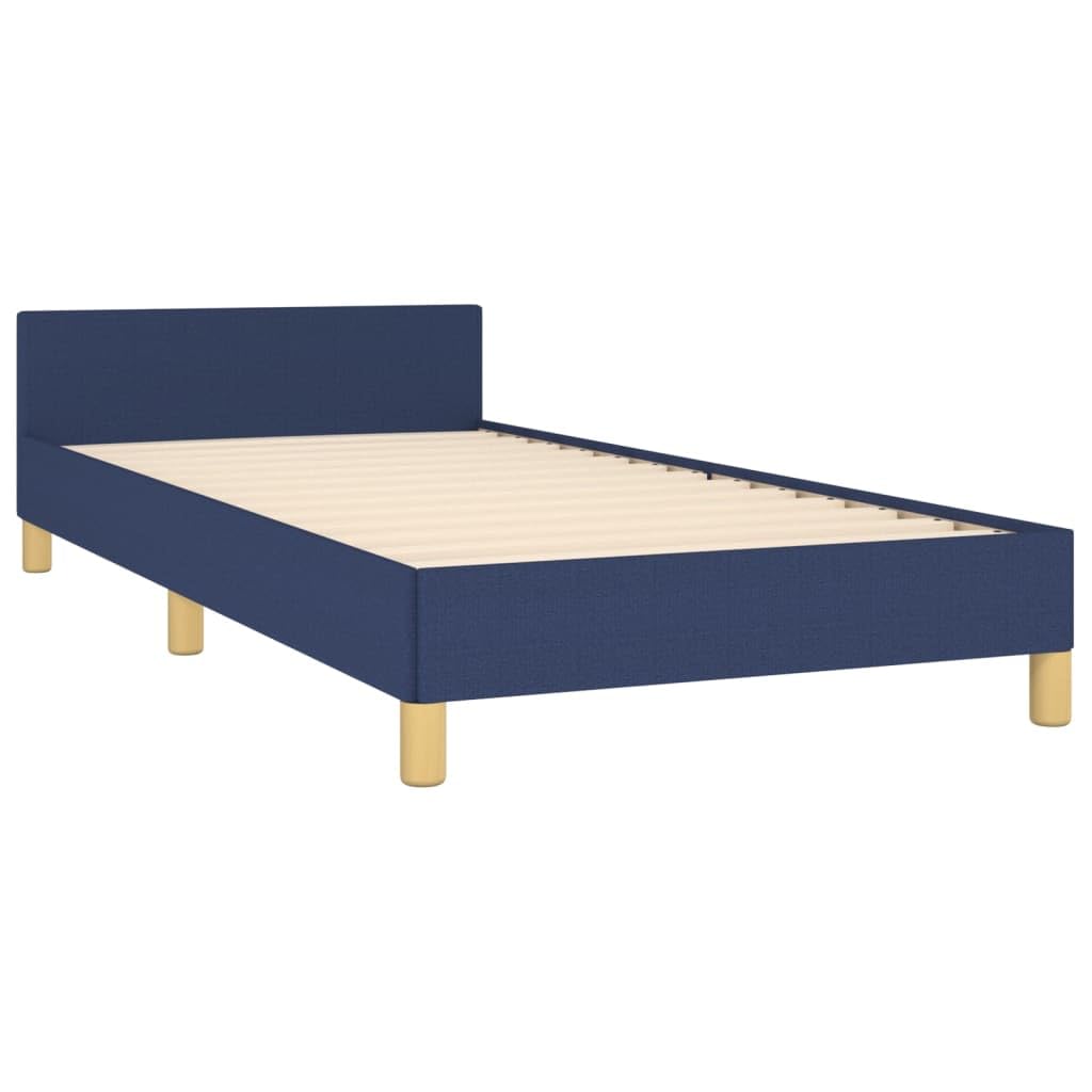 Homgoday Telaio per letto senza materasso blu, 90 x 200 cm, tessuto con doghe adatto a un materasso di 90 x 200 cm, telaio per letto a piattaforma per camera da letto, adulti C