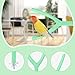 MotiveTech Y Shaped Bird Perch Stand Bird Cage Perch Parrot Stand Toy for Small Birds Finch, Green