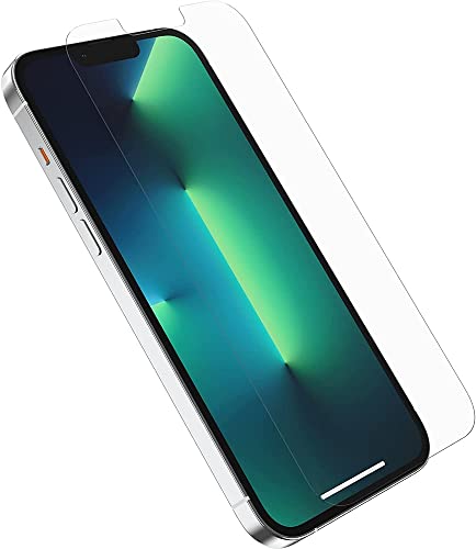 OtterBox Alpha Glass Screen Protector for iPhone 13 Pro Max, Tempered Glass, x2 Scratch Protection, Antimicrobial Protection