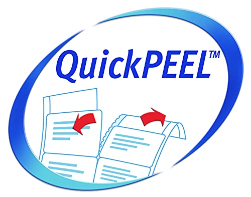 Avery Self Adhesive Mini Organising Return Address Labels, Laser Printers, 65 Labels Per A4 Sheet, 6500 Labels, Ultragrip (L7651), White #TOP2