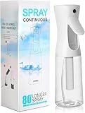 Continuous Spray Bottles - Ultra Fine Mist Sprayer | Water Spray Bottle For Hair Mister Spray Bottle | Hair Spray Bottles For Hairstyling, Cleaning, Salons (6.8 OZ- 200ml)