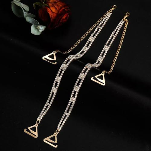 Bra Straps for Dress Rhinestones Straps for Strapless Dress Shoulder Chain Crystal Strap for Wedding Prom Jewelry for Women4