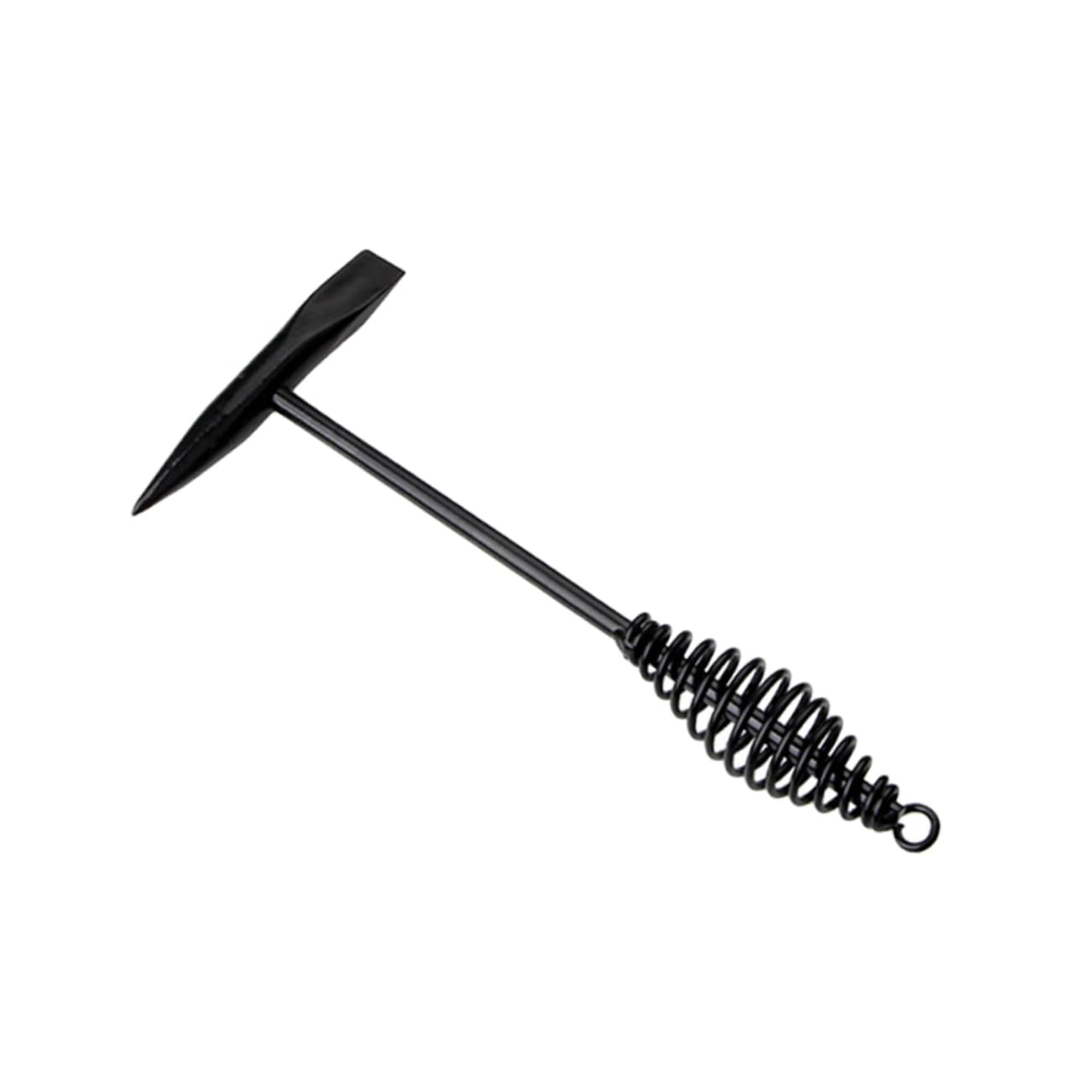 WOONEKY Spring Handle Welder Hammer Spring Welding Slag Hammer Cushioning Impact Hammer Rust Removal Hammer Welding Slag Hammer Welding Hammer Sturdy Hammer Welding Tool Black