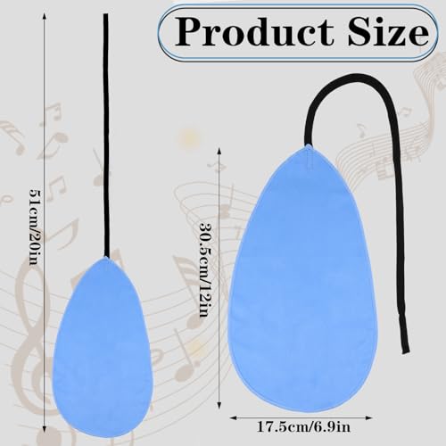 Yuanchu 4 Pcs Clarinet Cleaning Swabs, Clarinet Cleaning Cloth Clarinet Flute Swab Clarinet Cleaning Swab Cleaner For Inside Tube Of Clarinet Piccolo Flute Sax Saxophone(Blue) - Thumbnail 6