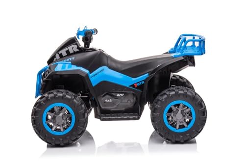Indalchess Quad ELECTRICO NIÑOS 12V, RC, Azul, GTS1199, 2 A 6 AÑOS