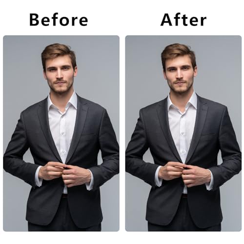 Bekecidi 2 pares de ombreiras, almofadas de ombro de esponja removíveis sem costura, roupa blazer te