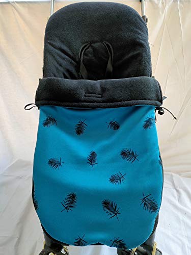 Chancelière universelle coton poussette vert Moon-Bebe