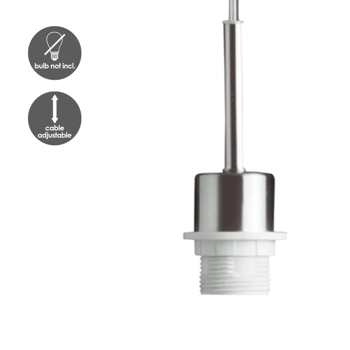 Home Sweet Home Moderne Hanglamp Eigen Wit 10x10x115 cm E14