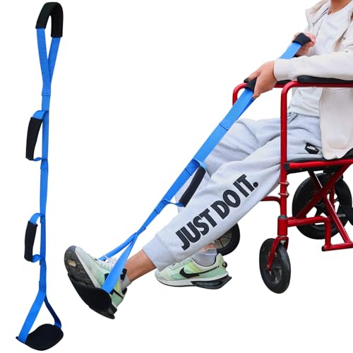 39 inch long leg lifter with padded hand grips and feet loop rigid leg lifter strap after hip replacement leg lifters getting legs in and out of bedcarwheelchair 1pcs