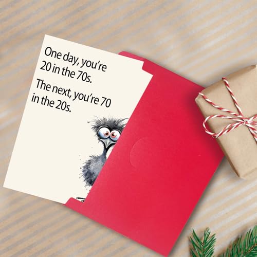Funny 70th Birthday Card Gifts for Women Men, Happy 70th Birthday Decorations for Dad Mom, Cool Gifts for 70 Year Old Woman Man