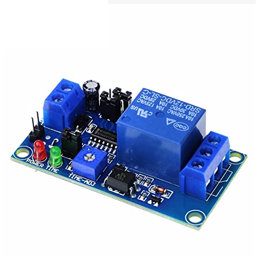 Relé de retardo 12V con potenciómetro regulable para proteger circuitos y programar el apagado