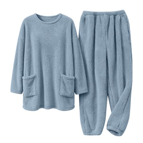 Flannel Pajamas for Women Set 2026 Winter Plus Size Cozy Soft Loungewear - image 4